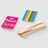 WE vieren liefde Handwaaier (Niet-gemonteerd)