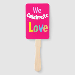 WE vieren liefde Handwaaier