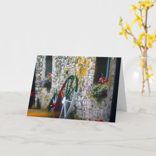 WE VIEREN **MAM** OP HAAR "VERJAARDAG" KAART (Gele Bloem)