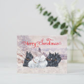 We Vijf Winter Briefkaart (Staand voorkant)