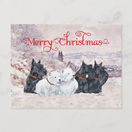 We Vijf Winter Briefkaart (Voorkant)