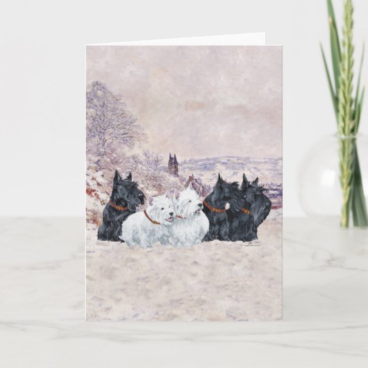 We Vijf Winter Feestdagen Kaart (Voorkant)