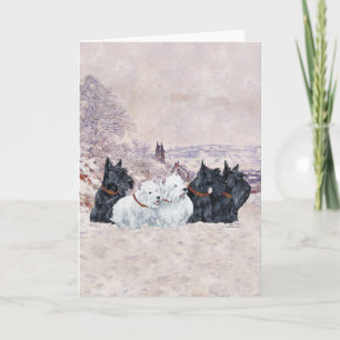 We Vijf Winter Feestdagen Kaart