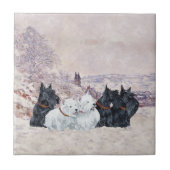 We Vijf Winter Tegeltje (Voorkant)