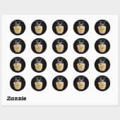 We Vingen De Beste Papa Grappige Softbal Papa Vade Ronde Sticker (Vel)