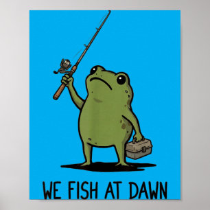 We Vissen Bij Het Aanbreken Van De Dag Mop Frog Vi Poster