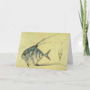 We vissen je een prettig kerstfeest, een  marien l feestdagen kaart