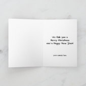 We vissen je een prettige kerst,  forel feestdagen kaart (Binnen)