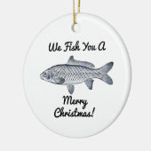 We vissen je een prettige kerst! ornament (Links)