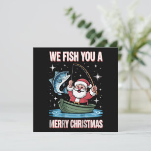 We Vissen Jou Een Prettig Kerstmis Visser Vissen K Kaart