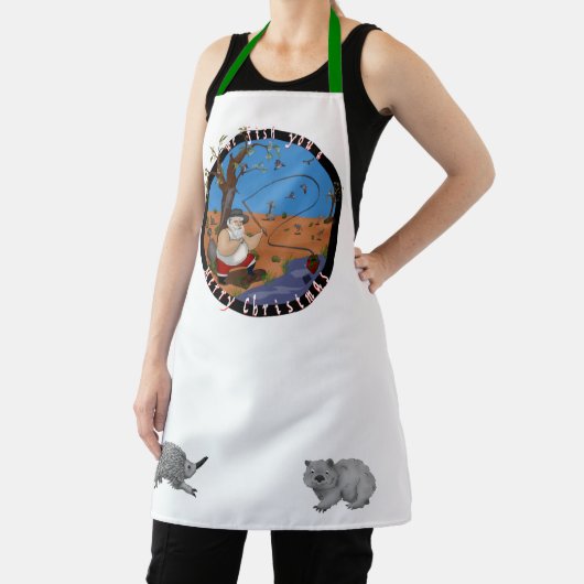 We vissen op een pretkerst voor je - Aussie Apron Schort (Insitu)