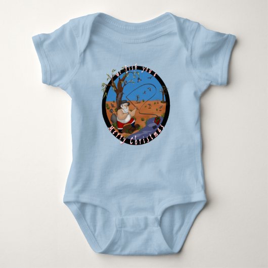 We vissen op een prettig kerstfeest voor je. romper (Voorkant)