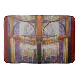 We vliegen allemaal rond hetzelfde licht. badmat