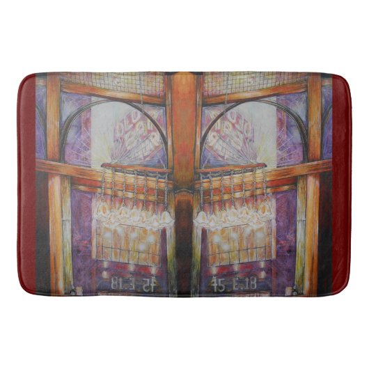 We vliegen allemaal rond hetzelfde licht. badmat (Voorkant)