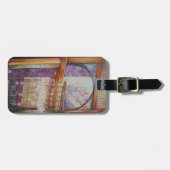 We vliegen allemaal rond hetzelfde licht. bagagelabel (Voorkant horizontaal)