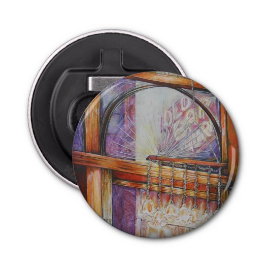 We vliegen allemaal rond hetzelfde licht. button flesopener (Voorkant)