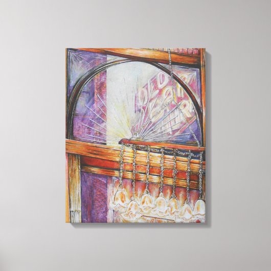 We vliegen allemaal rond hetzelfde licht. canvas afdruk (Voorkant)