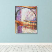 We vliegen allemaal rond hetzelfde licht. canvas afdruk (Insitu (Houten vloer))