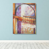 We vliegen allemaal rond hetzelfde licht. canvas afdruk (Insitu (Houten vloer))