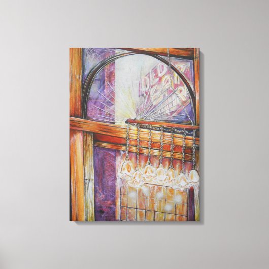 We vliegen allemaal rond hetzelfde licht. canvas afdruk (Voorkant)