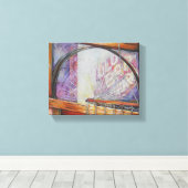 We vliegen allemaal rond hetzelfde licht. canvas afdruk (Insitu (Houten vloer))