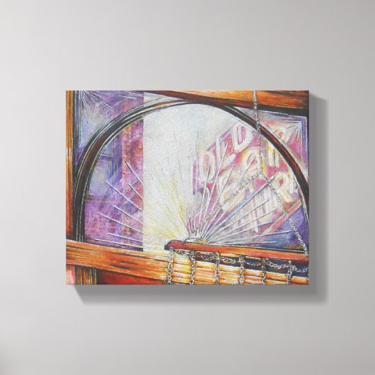 We vliegen allemaal rond hetzelfde licht. canvas afdruk (Voorkant)