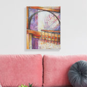 We vliegen allemaal rond hetzelfde licht. canvas afdruk (Insitu (Woonkamer))