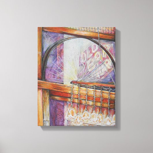 We vliegen allemaal rond hetzelfde licht. canvas afdruk (Voorkant)