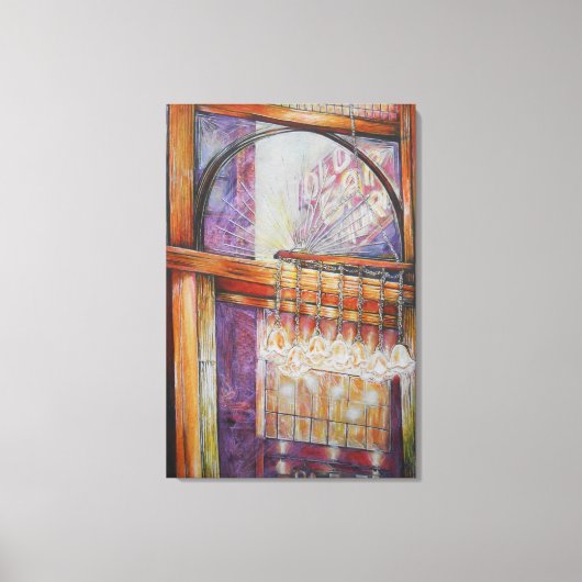 We vliegen allemaal rond hetzelfde licht. canvas afdruk (Voorkant)