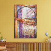 We vliegen allemaal rond hetzelfde licht. canvas afdruk (Insitu (Woonkamer))