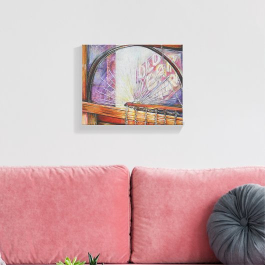 We vliegen allemaal rond hetzelfde licht. canvas afdruk (Insitu (Woonkamer))