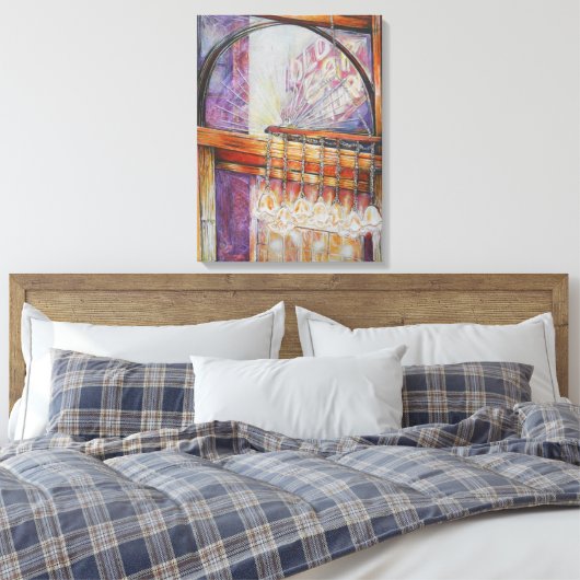 We vliegen allemaal rond hetzelfde licht. canvas afdruk (Insitu (Slaapkamer))