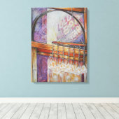 We vliegen allemaal rond hetzelfde licht. canvas afdruk (Insitu (Houten vloer))