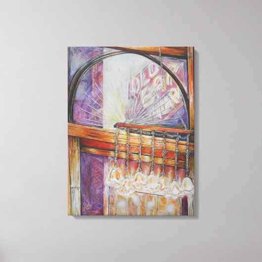 We vliegen allemaal rond hetzelfde licht. canvas afdruk (Voorkant)