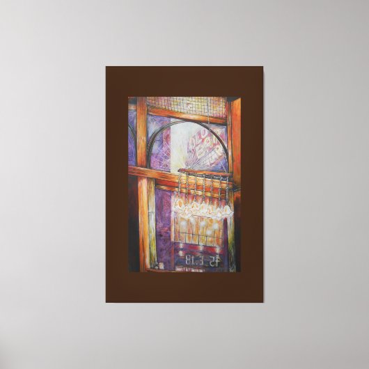 We vliegen allemaal rond hetzelfde licht. canvas afdruk (Voorkant)
