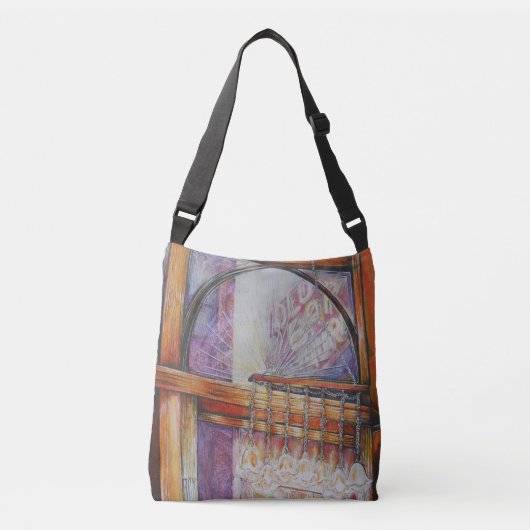 We vliegen allemaal rond hetzelfde licht. crossbody tas (Voorkant)