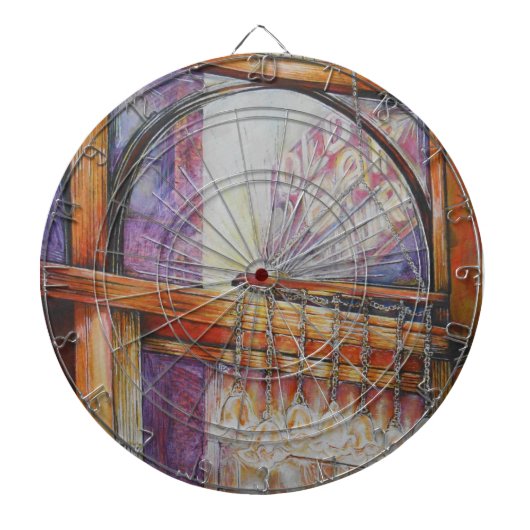 We vliegen allemaal rond hetzelfde licht. dartbord (Voorkant)