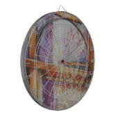 We vliegen allemaal rond hetzelfde licht. dartbord (Voorkant Links)