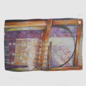 We vliegen allemaal rond hetzelfde licht golfhanddoek (Horizontaal)