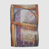 We vliegen allemaal rond hetzelfde licht golfhanddoek (Voorkant)