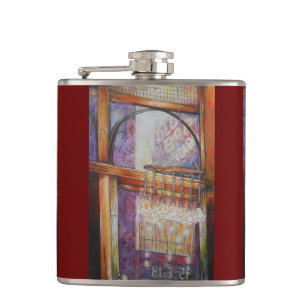 We vliegen allemaal rond hetzelfde licht. heupfles