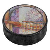 We vliegen allemaal rond hetzelfde licht. hockey puck (3/4)