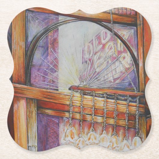 We vliegen allemaal rond hetzelfde licht. kartonnen onderzetters (Voorkant)