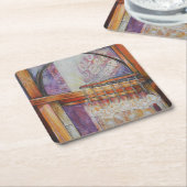 We vliegen allemaal rond hetzelfde licht. kartonnen onderzetters (Schuin)