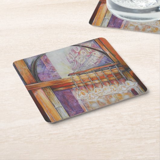 We vliegen allemaal rond hetzelfde licht. kartonnen onderzetters (Schuin)