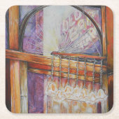 We vliegen allemaal rond hetzelfde licht. kartonnen onderzetters (Voorkant)