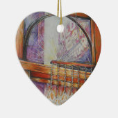 We vliegen allemaal rond hetzelfde licht. keramisch ornament (Rechts)