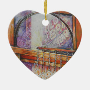 We vliegen allemaal rond hetzelfde licht. keramisch ornament