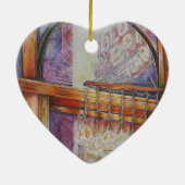 We vliegen allemaal rond hetzelfde licht. keramisch ornament (Achterkant)