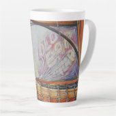 We vliegen allemaal rond hetzelfde licht. latte mok (Rechterhoek)